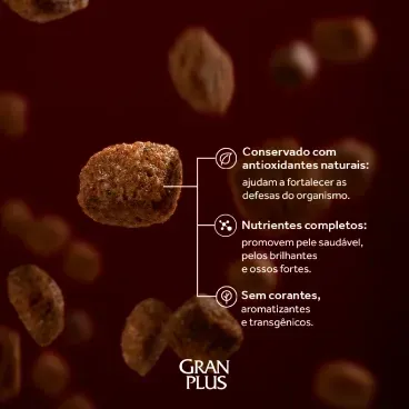 Racao GranPlus Gourmet Caes Adultos Mini Ovelha e Arroz grao
